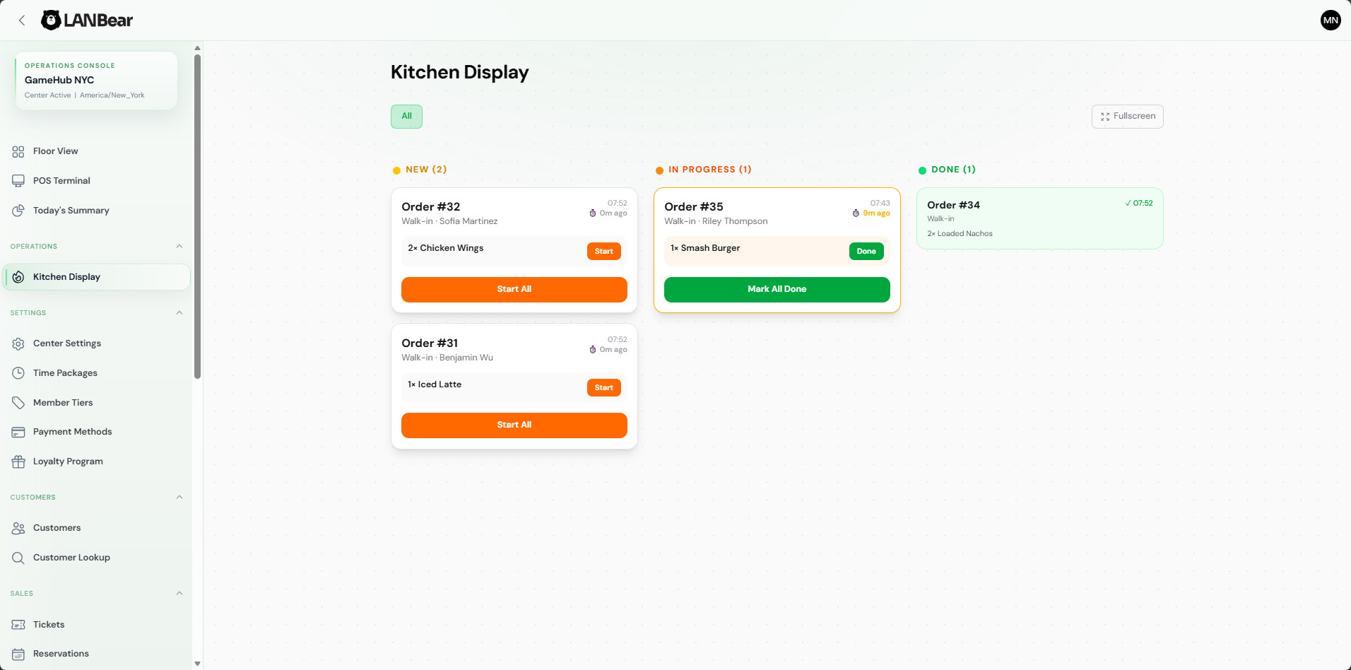 Kitchen display